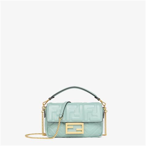 fendi mint green baguette|fendi baguette denim.